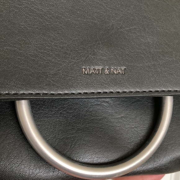 Matt & Nat Silver Hoop Clutch Bag - Picture 2 of 8